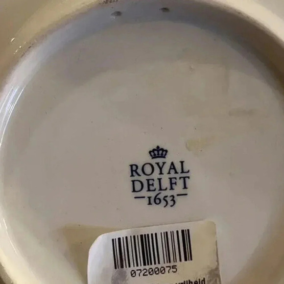 Royal Delft Blue & White 8” Plate 75th Anniversary Netherlands Liberation WWII - Picture 3 of 5